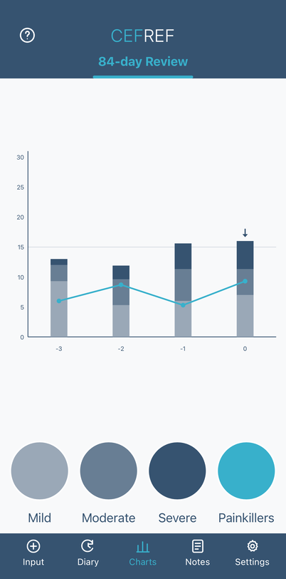 CEFREF 84-day Review with averages per 28 days